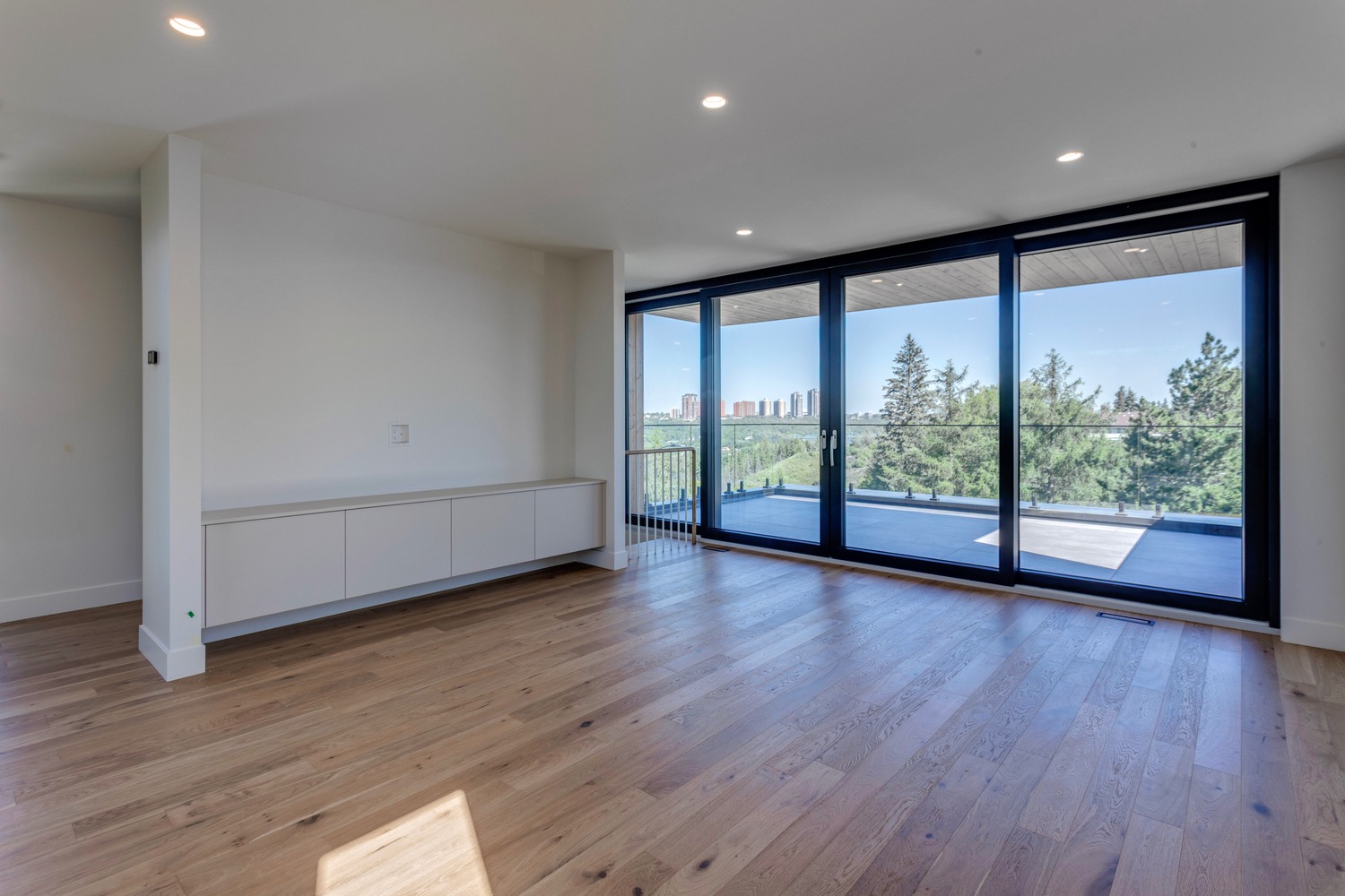 Loft and patio in the Aspen in Strathearn with homes for sale by Holland and Associates Real Estate in Edmonton.